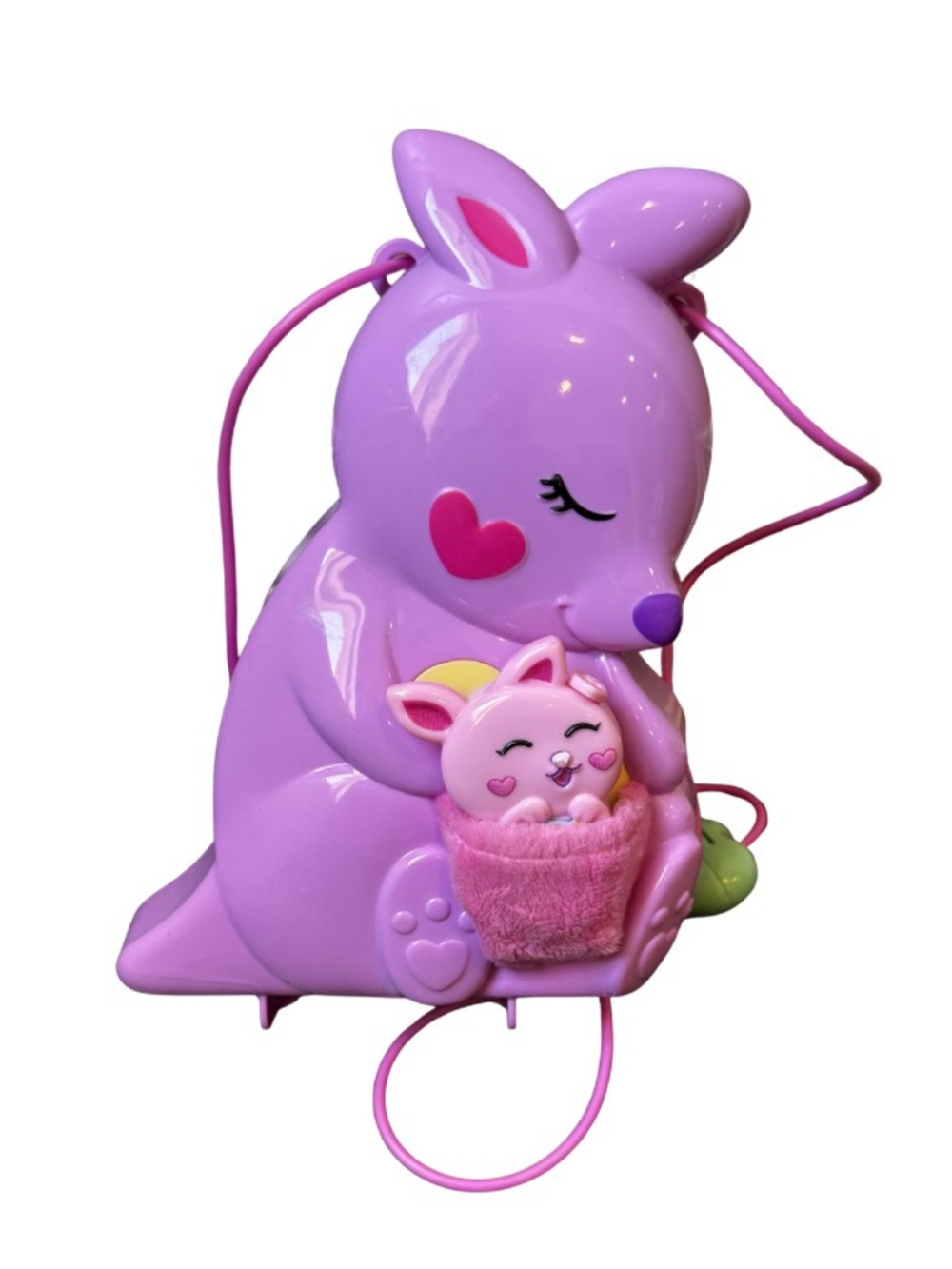 Polly Pocket Kangaroo Mama and Joey 2-in-1 Purse Compact Playset